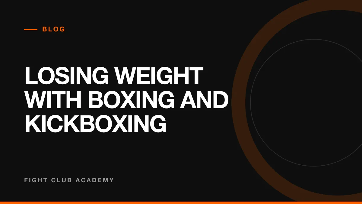 Cover image for losing weight with boxing and kickboxing
